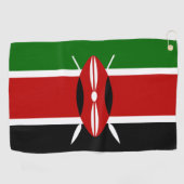 Kenia-Flagge  Golfhandtuch (Horizontal)