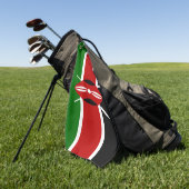 Kenia-Flagge  Golfhandtuch (Gras)