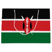Kenia-Flagge Große Geschenktüte (Vorderseite)