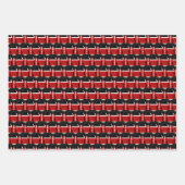 Kenia-Flagge, Herz und Kenianische Mode / Geschenk Geschenkpapier Set (Vorderseite 2)