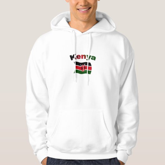 Kenia-Flagge Hoodie (Vorderseite)