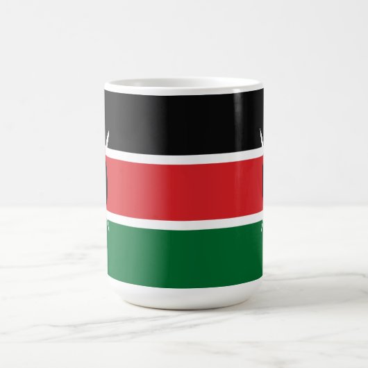 Kenia-Flagge Kaffeetasse (Mittel)