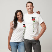 Kenia Flagge Karte T-Shirt (Unisex)