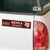 Kenia-Flagge + Karten-Autoaufkleber Autoaufkleber (Auf Lkw)