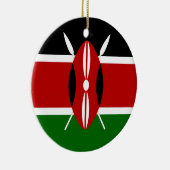 Kenia-Flagge Keramik Ornament (Rechts)