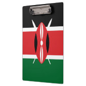 Kenia-Flagge Klemmbrett (Links)