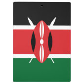 Kenia-Flagge Klemmbrett (Rückseite)