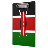 Kenia-Flagge Klemmbrett (Links)