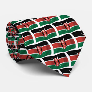 Kenia-Flagge Krawatte