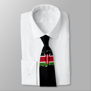 Kenia-Flagge Krawatte
