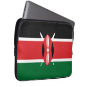 Kenia-Flagge Laptopschutzhülle (Vorne Rechts)