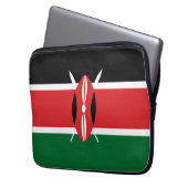 Kenia-Flagge Laptopschutzhülle (Vorderseite Links)