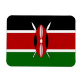 Kenia - Flagge - Magnet (Horizontal)