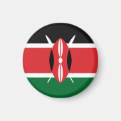 Kenia-Flagge Magnet (Vorne)