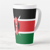 Kenia-Flagge Milchtasse (Rechte Ecke)