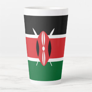 Kenia-Flagge Milchtasse