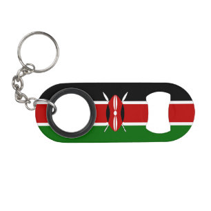 Kenia-Flagge Mini Flaschenöffner