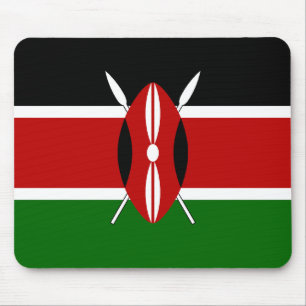 Kenia-Flagge Mousepad