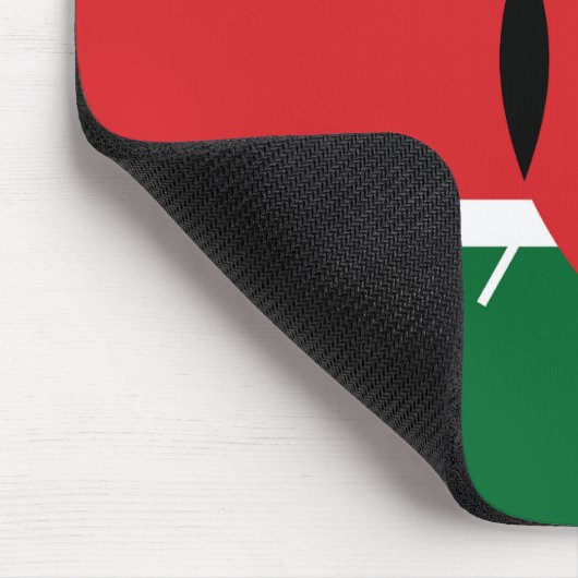 Kenia-Flagge Mousepad (Ecke)
