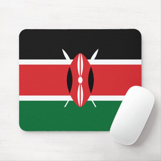 Kenia-Flagge Mousepad (Mit Mouse)