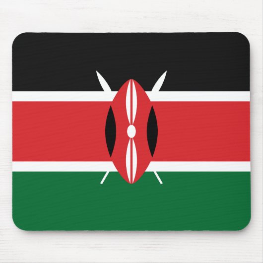 Kenia-Flagge Mousepad (Vorne)