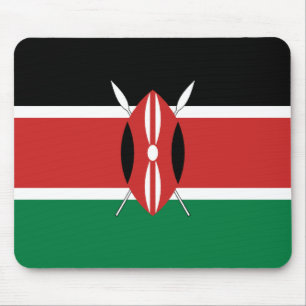 Kenia-Flagge Mousepad