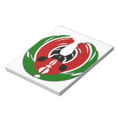 Kenia-Flagge Notizblock (Rotiert)