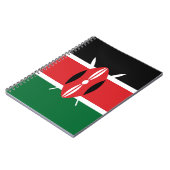 Kenia-Flagge Notizblock (Linke Seite)