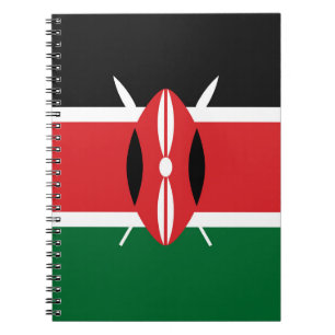Kenia-Flagge Notizblock
