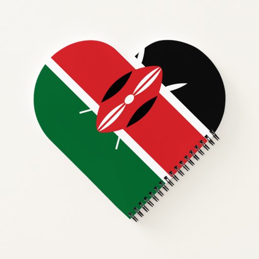 Kenia-Flagge Notizblock (Rückseite)