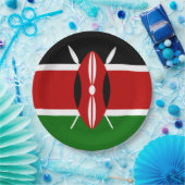 Kenia-Flagge   Pappteller (Party)