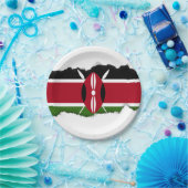 Kenia-Flagge Pappteller (Party)