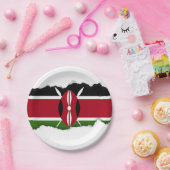 Kenia-Flagge Pappteller (Party)