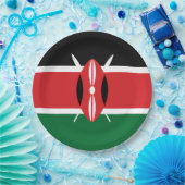 Kenia-Flagge Pappteller (Party)
