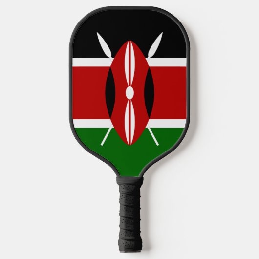 Kenia-Flagge Pickleball Schläger (Vorderseite)