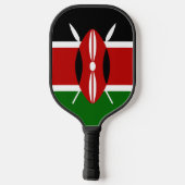 Kenia-Flagge Pickleball Schläger (Rückseite)