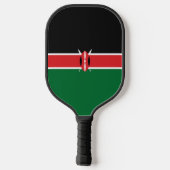 Kenia-Flagge Pickleball Schläger (Rückseite)