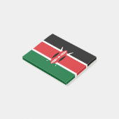 Kenia-Flagge Post-it Klebezettel (angewinkelt)