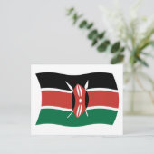 Kenia-Flagge Postkarte (Stehend Vorderseite)