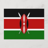 Kenia - Flagge - Postkarte (Vorderseite)