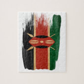 Kenia-Flagge Puzzle (Vertikal)