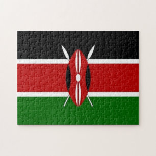 Kenia - Flagge - Puzzle