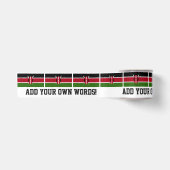 Kenia-Flagge Satinband (Vorderseite)