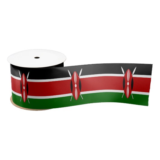 Kenia-Flagge Satinband (Spule)