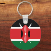 Kenia-Flagge Schlüsselanhänger (Vorderseite)