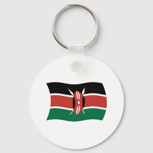 Kenia-Flagge Schlüsselanhänger (Vorderseite)