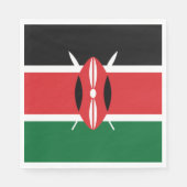 Kenia-Flagge Serviette (Vorderseite)
