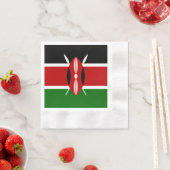 Kenia-Flagge Serviette (Beispiel)