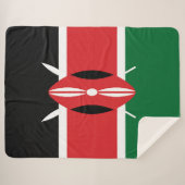Kenia-Flagge Sherpadecke (Vorderseite (Horizontal))