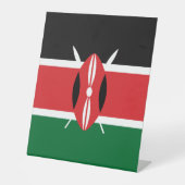 Kenia-Flagge Sockelschild (Vorderseite)